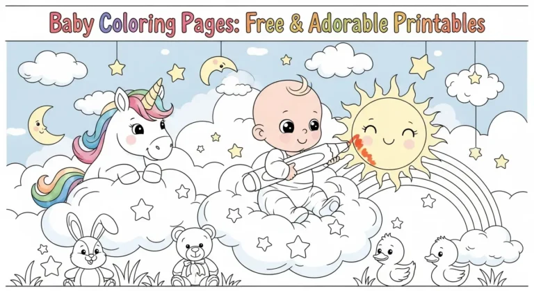 Baby Coloring Pages Free