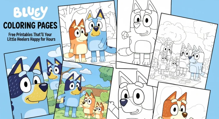 Bluey Coloring Pages Free Printables