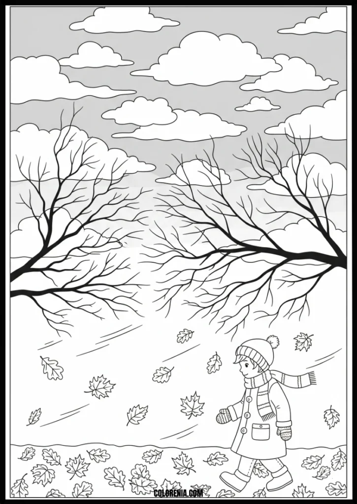 Boy_Walking_in_Autumn_Leaves_Coloring_Page_for_Kids