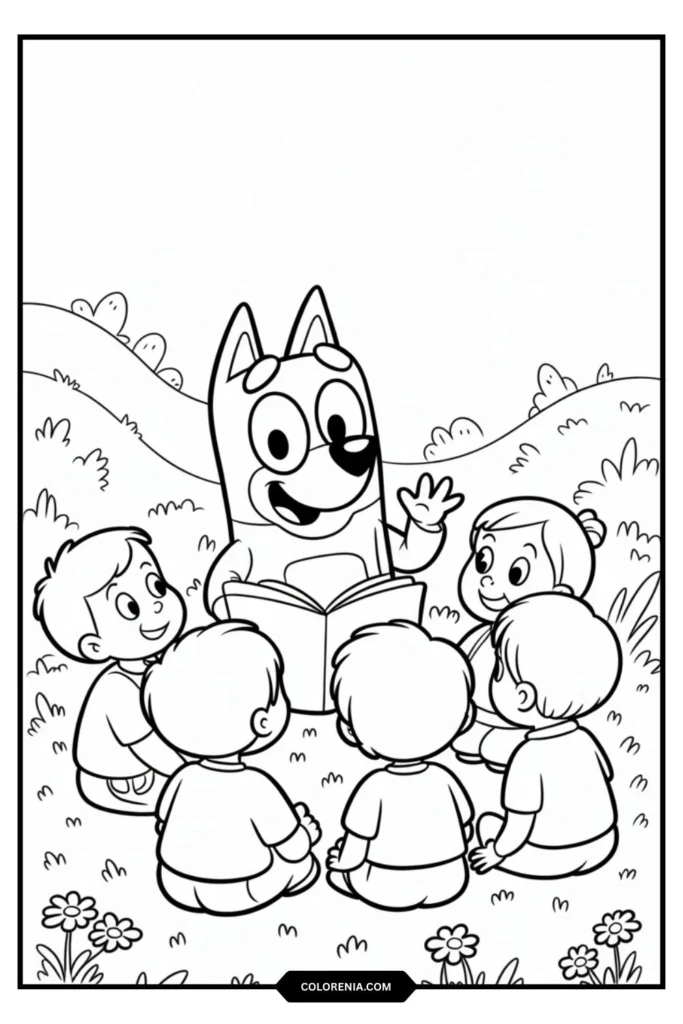 Calypso's Story Time Coloring Page