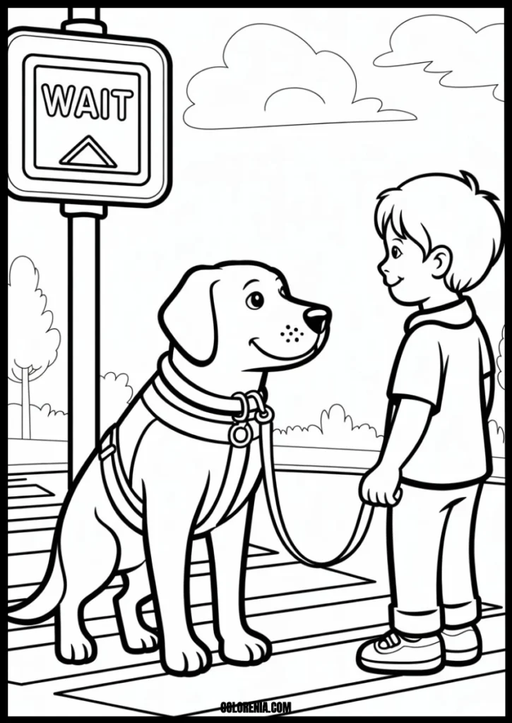 Cute puppy coloring sheet for kids - free printable dog art