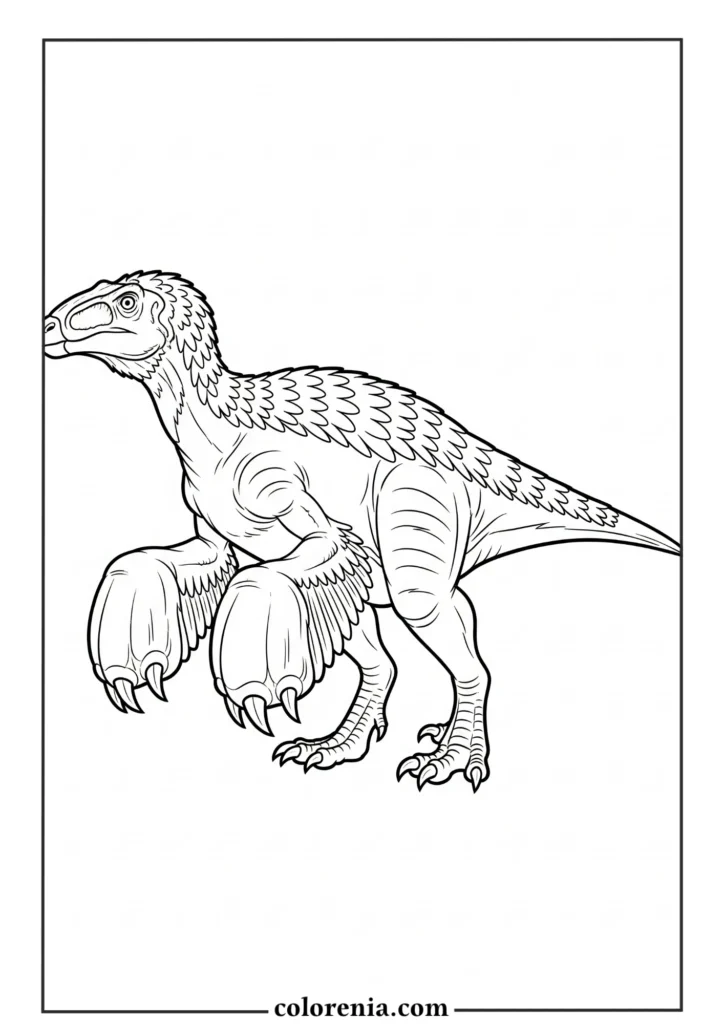 Dinosaur Transport - Vehicle dinosaur coloring sheet, mechanical prehistoric creature, modern dinosaur fusion