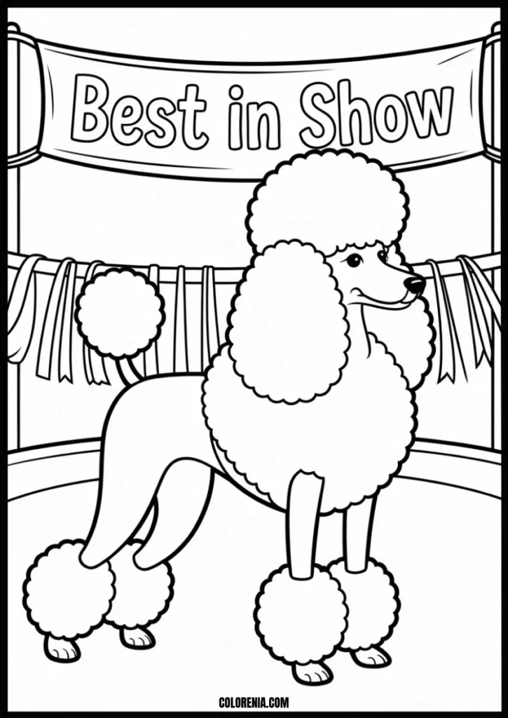 Friendly puppy coloring picture - beginner animal art