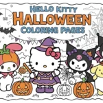 Hello Kitty Halloween Coloring Pages
