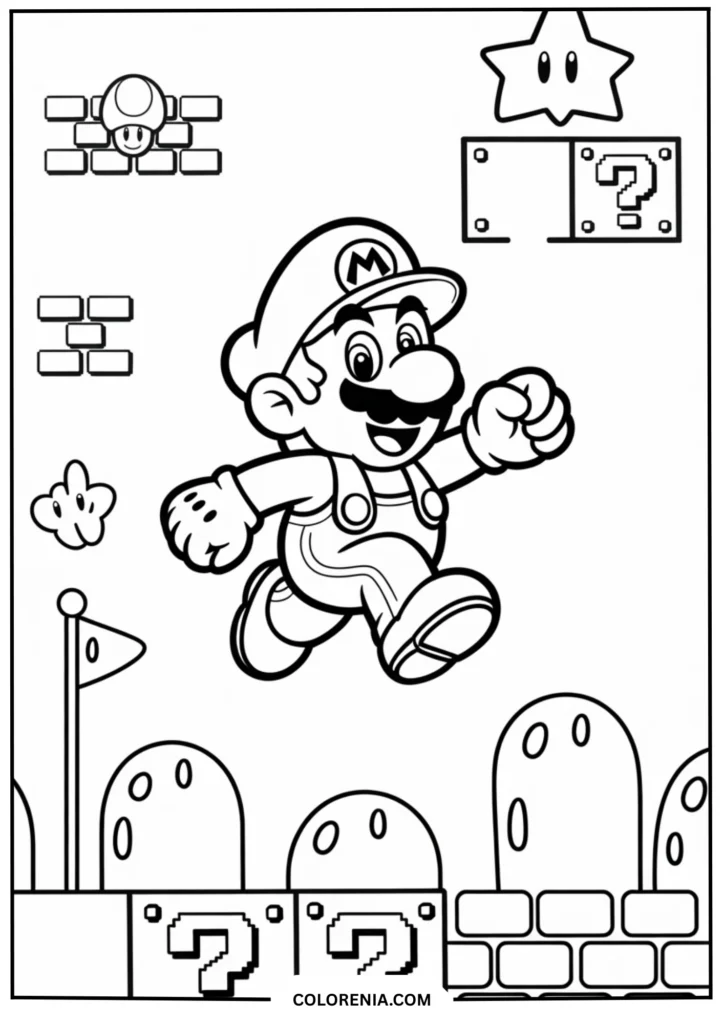 Mario Navigating the Underground
