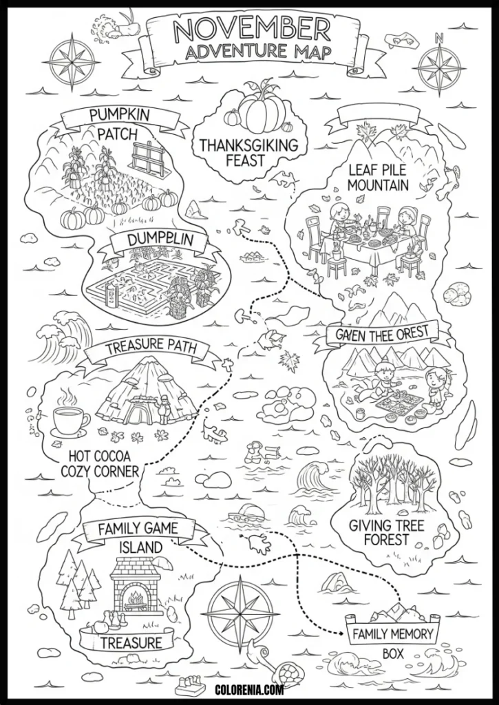 November_Adventure_Map_Coloring_Page_for_Kids