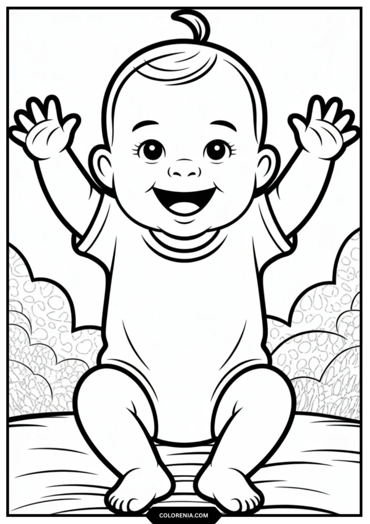 Pick me up_ pose, both arms raised high