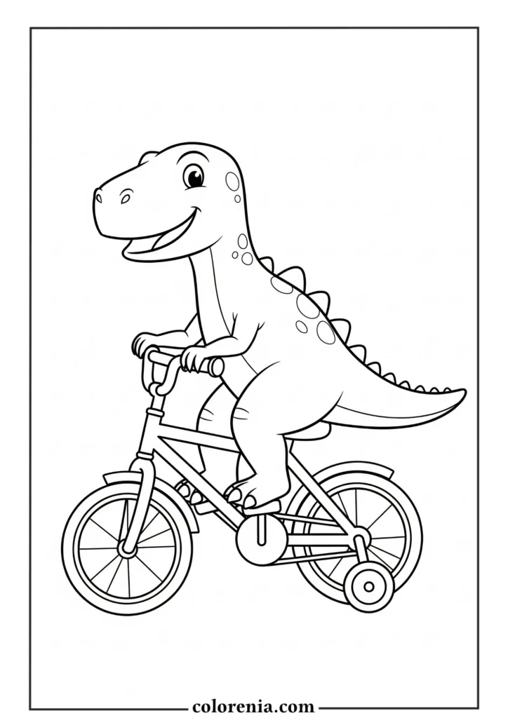 Riding Dinosaur - Dinosaur transportation coloring pages, mounted prehistoric creature, adventure dinosaur scen