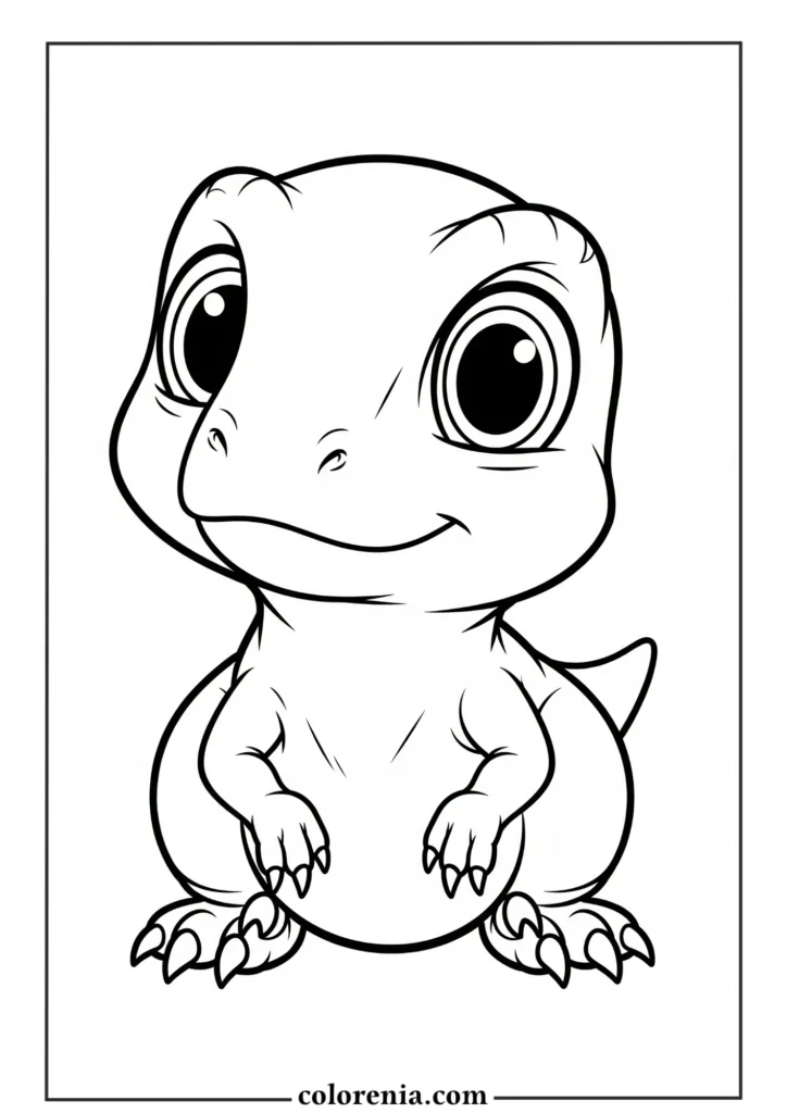 Round Dinosaur Ball - Spherical dinosaur coloring sheet, ball-shaped prehistoric creature, geometric dinosaur