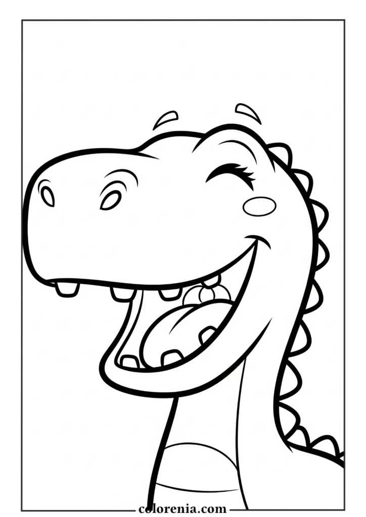 Sitting Dinosaur - Resting dinosaur coloring page, seated prehistoric creature, calm dinosaur pose