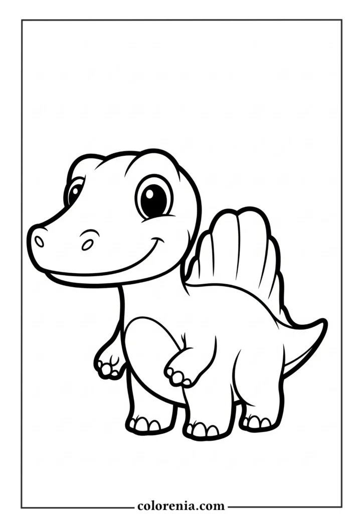 Small Dinosaur Friend - Tiny dinosaur coloring page, miniature prehistoric animal, pocket-sized dinosaur