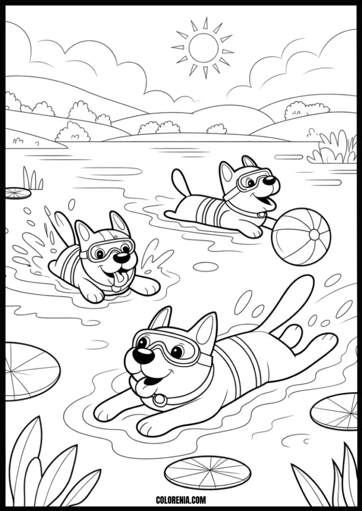 Small dog coloring template - tiny puppy drawing sheet