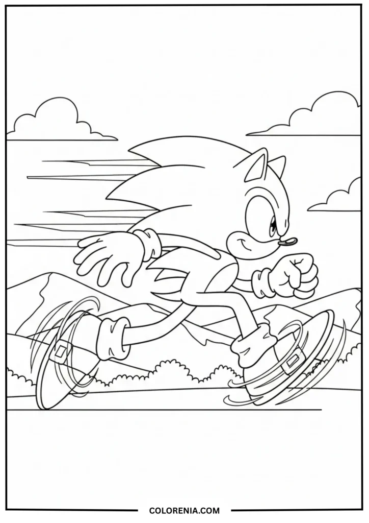 Sonic Victory Pose Illustration