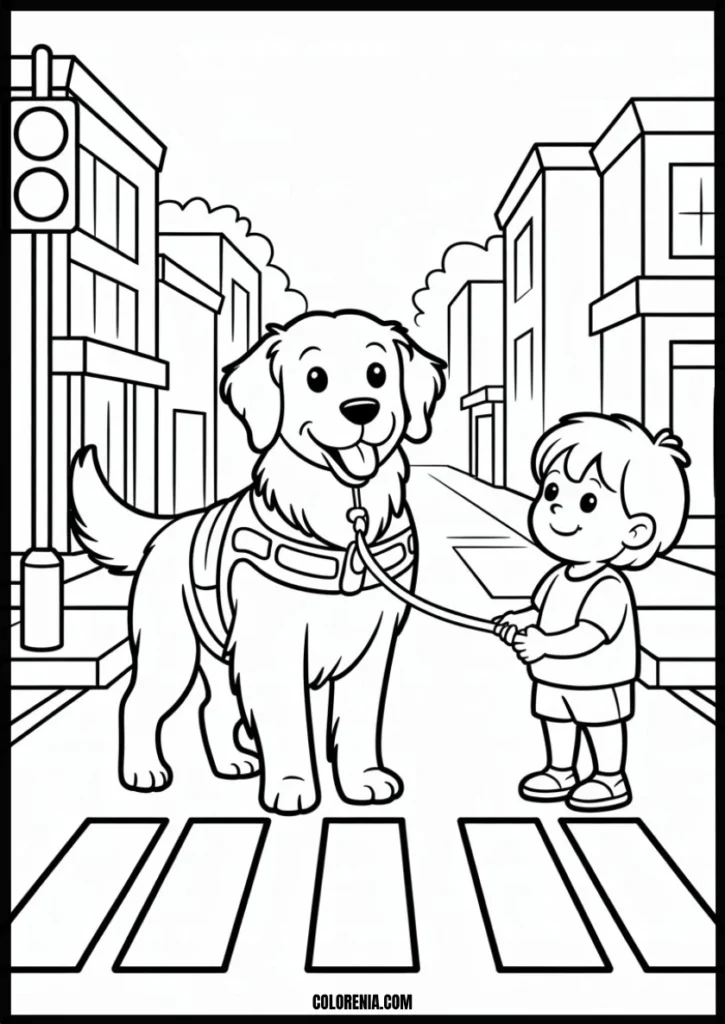 Spotted puppy coloring activity - fun dotted dog design