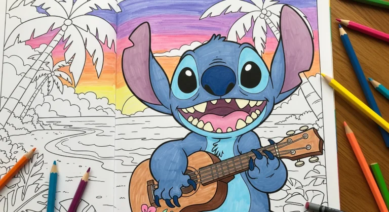 Stitch Coloring Pages