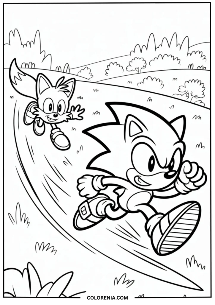 Tails Following Sonic