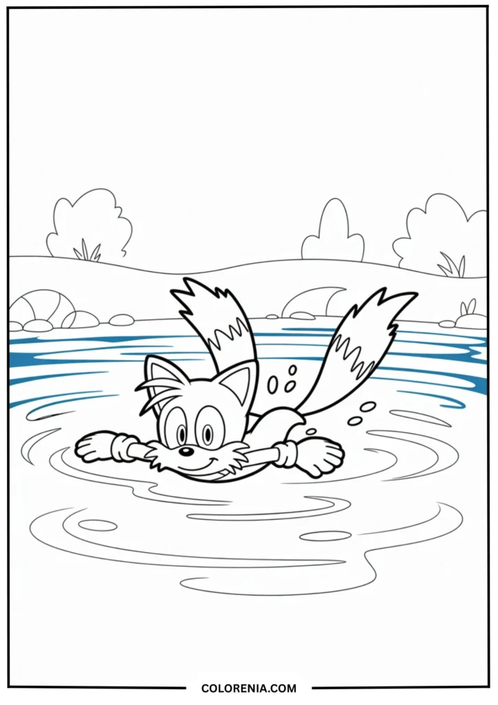 Tails Swimming