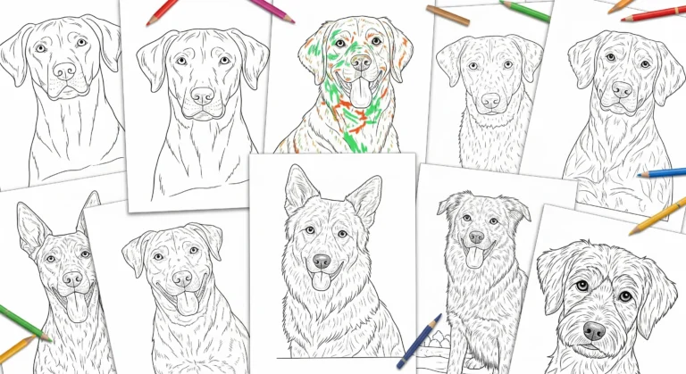 free dogs coloring pages