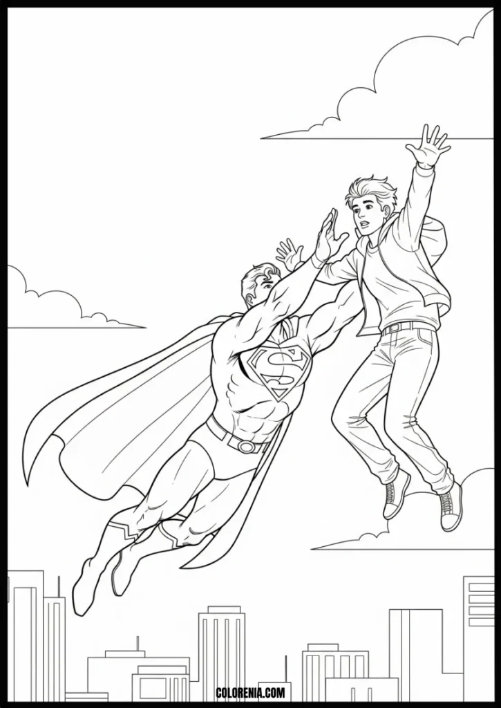 Dynamic_Superman_Heroic_Rescue_Free_Printable_Coloring_Page_for_Kids