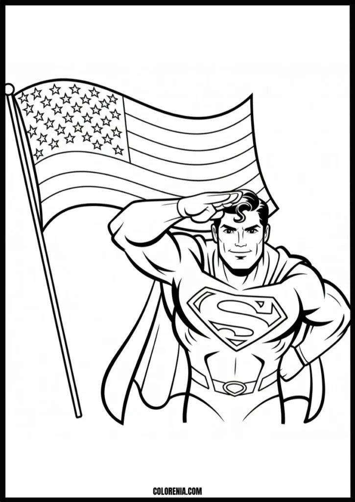 Free_Printable_Patriotic_Superman_Saluting_American_Flag_Coloring_Page_for_Kids