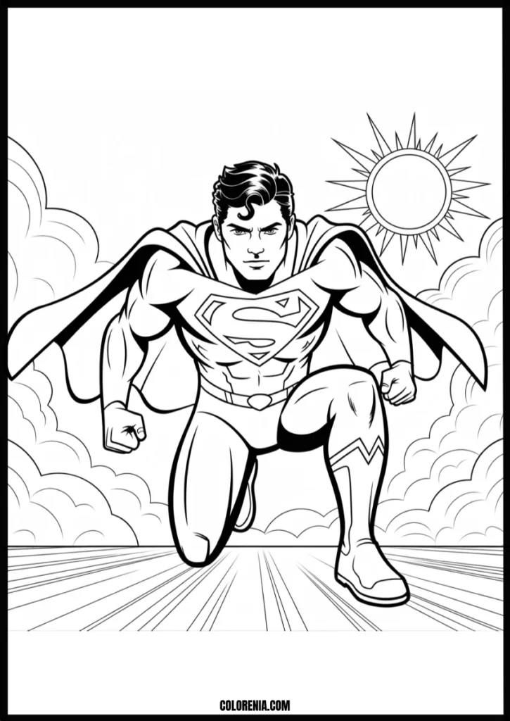 Free_Printable_Powerful_Superman_Coloring_Page_for_Kids