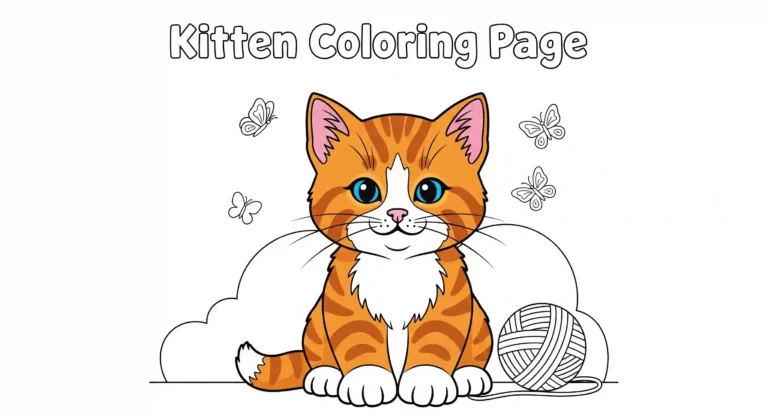 Kitten Coloring Pages