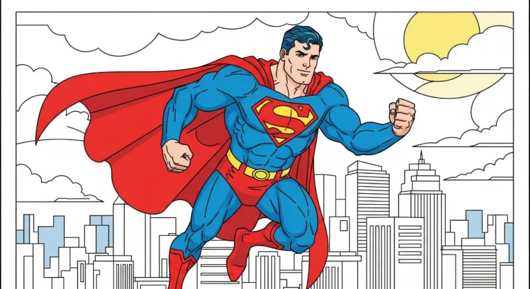 Superman coloring pages free printable downloads
