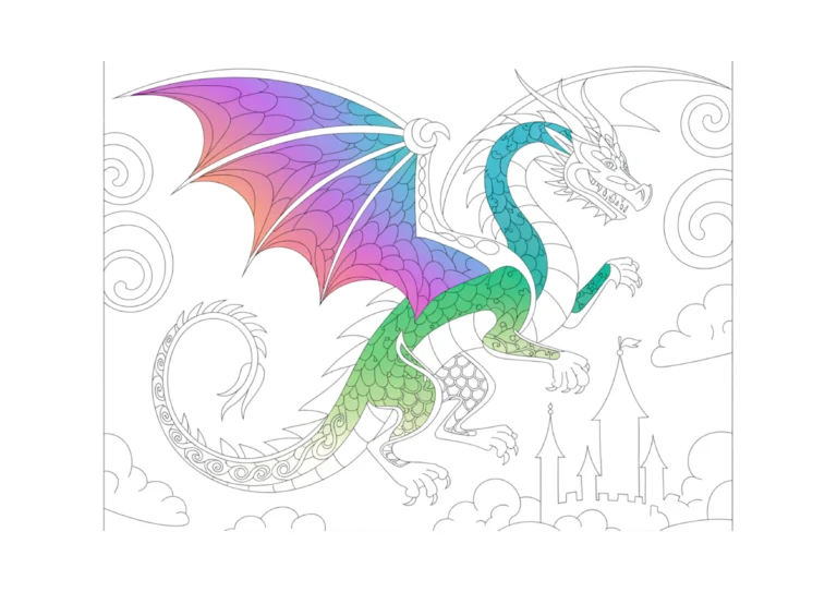 dragon coloring pages
